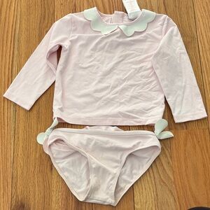 Jacadi pink scallop bathing suit